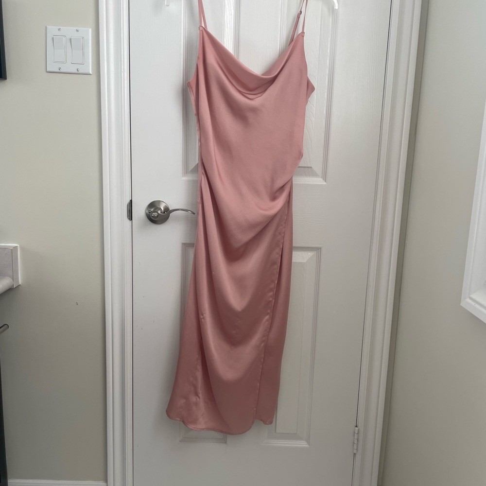 re:named Pink Slip Dress